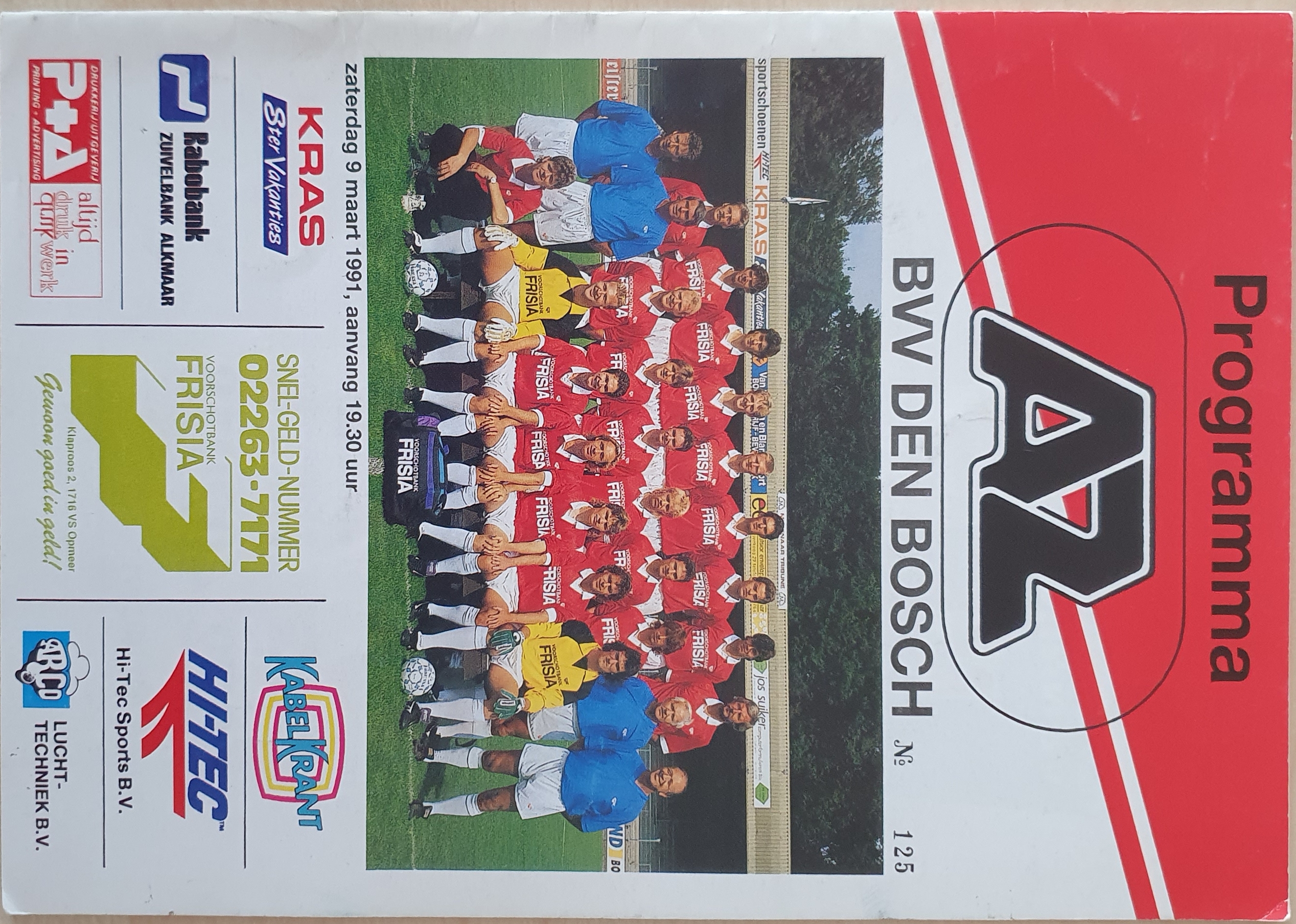 AZ Programma 9-maa-1991 Den Bosch
